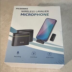 Pilsamas Wireless Lavalier Microphone -